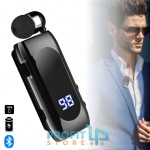 Ασύρματο Ακουστικό Bluetooth Handsfree - K55 Retractable - Μαύρο - για Android και iOS