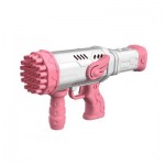 Όπλο για Μπουρμπουλήθρες - 36 Έξοδοι για Πολύχρωμες Σαπουνόφουσκες - Bubble Machine Gun - Για ηλικίες 3+ Ρόζ - Άσπρο