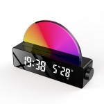 Ψηφιακό Ρολόι HD LED Επιτραπέζιο με Ξυπνητήρι Προσομοιωτής Ανατολής και Δύσης του Ηλίου με USB Θύρα Φόρτισης