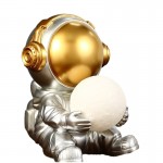 Διακοσμητικό Φως Σπιτιού - Αστροναύτης Άγαλμα / Μινιατούρα με Αποθηκευτικό Χώρο Μικρών Αντικειμένων Ασημί / Χρυσό