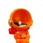 Διακοσμητικό Φως Σπιτιού - Αστροναύτης Άγαλμα / Μινιατούρα με Αποθηκευτικό Χώρο Μικρών Αντικειμένων Πορτοκαλί