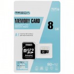 Κάρτα Μνήμης Micro SDHC Treqa 8GB - Class 10 U1 A1 UHS-1 με Αντάπτορα SD