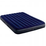Διπλό Φουσκωτό Κρεβάτι Fiber Tech Intex 191x137cm - Στρώμα Ύπνου Σκηνής Camping Μπλε