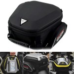 Αδιάβροχη Τσάντα - Σάκος Ρεζερβουάρ 10L με Διάφανη Θήκη Κινητού Αφής για Πλοήγηση, Πλαϊνές Τσέπες & Ανακλαστικές Ταινίες Μηχανής Motowolf Μαύρο