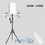 Επαγγελματικό LED Φωτιστικό Φωτογράφησης - Λευκού Φωτισμού 3200-5700K - Με Τρίποδο 2m & Τηλεχειρισμό