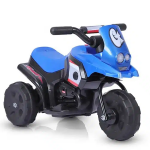 Ηλεκτροκίνητη Επαναφορτιζόμενη Μπλε Μηχανή Τύπου Αγώνα-Racing για Παιδιά από 2-8 ετών με Μουσική Bluetooth, USB και MP3