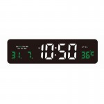 Ψηφιακό Ξυπνητήρι , Εσωτερικού Χώρου Τοίχου - Επιτραπέζιου με Ρολόι,Θερμόμετρο και Ημερολόγιο 32x9x4cm