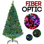 Εντυπωσιακό Φωτιζόμενο Χριστουγεννιάτικο Δέντρο Οπτικής ίνας 120εκ. RGB Πολύχρωμο