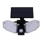 Αδιάβροχο Επιτοίχιο Ηλιακό Φωτιστικό LED 100 LED SMD με 3 Λειτουργίες Φωτισμού Αισθητήρα Κίνησης Jortan