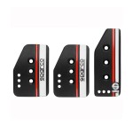 Σετ Πεταλιέρες Αλουμινίου Αυτοκινήτου Sparco για Χειροκίνητα Αυτοκίνητα Universal Μαύρες