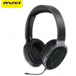 Ασύρματα Gaming Ακουστικά με Μικρόφωνο Οver Ear για PS4 PC Laptop, Smartphone Tablet - Awei Μαύρο-Γκρι