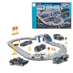 Σετ Αυτοκινητοδρόμου με Αστυνομικά Οχήματα για 3+ Ετών