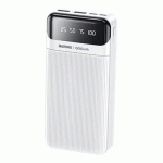 Φορητός Φορτιστής Power Bank 20000mAh με 4 Θύρες USB-A Λευκό-REMAX