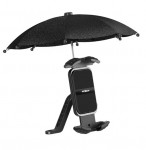 Περιστρεφόμενη Βάση Κινητού για Ποδήλατο, Μοτοσυκλέτα, Πατίνι με Μικρή Ομπρέλα Προστασίας - Moxom