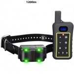 Αδιάβροχο Επαναφορτιζόμενο Ηλεκτρονικό Κολάρο Μεγάλης Εμβέλειας 1200μ Εκπαίδευσης Σκύλου με 3 Λειτουργίες, LED Φωτάκι, Επαναφορτιζόμενη Μπαταρία - Remote Dog Training Collar PTS 1200