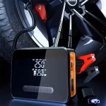 Φορητός Εκκινητής Μπαταρίας Αυτοκινήτου 8000mAh με Power Bank, Τρόμπα & LED Φακό