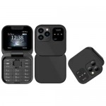 Μίνι Κινητό Τηλέφωνο Πτυσσόμενο με Διπλή Κάρτα SIM, Κάμερα και Ραδιόφωνο Andowl P9 PRO Flip Μαύρο