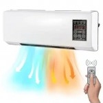 Επιτοίχιο Αερόθερμο Δωματίου με 2 Βαθμίδες Θέρμανσης και Χρονοδιακόπτη 1800W σε Λευκό