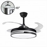 Ανεμιστήρας Οροφής 48” 120W με Φωτισμό & Τηλεχειριστήριο - Μαύρο