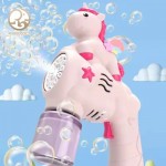 Παιδικό Πιστόλι Χειρός Ροζ Μονόκερος με LED για Μπουρμπουλήθρες Unicorn