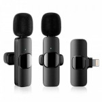 Σετ Ασύρματα Πυκνωτικά Μικρόφωνα Πέτου Clip On - Συνδεσιμότητα Lightning - Apexel