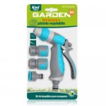 Σετ Εξαρτημάτων Ποτίσματος 4 Τεμάχια με Ρυθμιζόμενο Εκτοξευτήρα - Πιστόλι Νερού