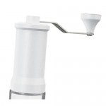 Χειροκίνητος Μύλος Καφέ Hoomei με Κεραμικό Μηχανισμό και Ρύθμιση Λεπτότητας 30g Λευκό