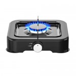 Επιτραπέζια Μονή Εστία Υγραερίου Hoomei 2.2KW Μαύρο με Ρυθμιζόμενη Φλόγα