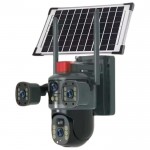 Ηλιακή Ασύρματη Κάμερα Ασφαλείας 4G με SIM, Αμφίδρομη Επικοινωνία & Πανοραμική Περιστροφή – Full QHD 2K, IP66 - Μαύρο