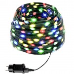 Χριστουγεννιάτικα Λαμπάκια 280LED 19m RGB Πολύχρωμου Φωτισμού με Πράσινο Καλώδιο