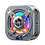 Μαγνητικό Ανεμιστηράκι Ψύξης Κινητού Remax με Ψηφιακή Οθόνη, RGB και Chip Ψύξης