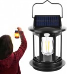 Ηλιακό Φανάρι LED USB Type-C – Έξυπνος Αισθητήρας Κίνησης & 4 Λειτουργίες | Camping, Πεζοπορία, Εξωτερικός Φωτισμός