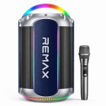 Φορητό Ηχείο Bluetooth Remax RB-MB06 120W με Ασύρματο Μικρόφωνο – Party Speaker RGB Light, TWS Pairing, USB & AUX για Karaoke & Εκδηλώσεις