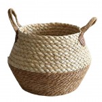 Πλεκτό Διακοσμητικό Καλάθι Grass Basket 40x27cm – Φυσικό Σχοινί, Χειρολαβές