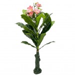 Τεχνητό Διακοσμητικό Φυτό Πλουμέρια (Frangipani) 169cm – Πλούσια Όψη με Ροζ Άνθη - Υψηλής Ποιότητας, Χωρίς Συντήρηση, Ιδανικό για Σαλόνι & Επαγγελματικούς Χώρους