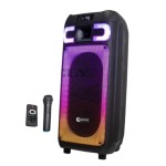 Φορητό Ηχείο Bluetooth 2x8 – Δυνατός Ήχος & RGB Φωτισμός - Party Speaker με Ασύρματο Μικρόφωνο, FM Radio, USB, Equalizer, TWS