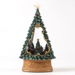 Χριστουγεννιάτικο Διακοσμητικό Έλατο με Φως, Μουσική & Χιονόπτωση - Φωτιζόμενο Δέντρο με USB για Γιορτινή Ατμόσφαιρα