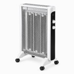 Ηλεκτρική Σόμπα 2000W – Άμεση Θέρμανση & Ασφάλεια - Με Ρυθμιζόμενο Θερμοστάτη, 2 Βαθμίδες & Ροδάκια Μεταφοράς
