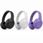 Ασύρματα Ακουστικά Over-Ear – Bluetooth 5.3 & LED Φωτισμός - Εμβέλεια 20m, Ενσύρματη AUX, Μικρόφωνο, Μαύρο, Λευκό, Μωβ