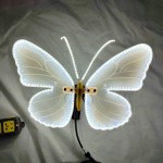Διακοσμητική Πεταλούδα LED 40cm με Κινούμενα Φτερά - Φωτιζόμενη Χριστουγεννιάτικη Διακόσμηση Εσωτερικού & Εξωτερικού Χώρου