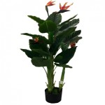 Τεχνητή Στρελίτσια 150cm – 3 Κορμοί & 23 Φύλλα - Ρεαλιστική Όψη, Χωρίς Συντήρηση, Ιδανική για Εσωτερική Διακόσμηση