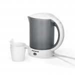 Ηλεκτρικός Βραστήρας Ταξιδίου 0.6L – 650W - Compact με 2 Ποτήρια & 2 Κουταλάκια, Ιδανικός για Γραφείο & Διακοπές