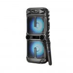 Φορητό Ηχείο Bluetooth 8″ – Karaoke Party Speaker με RGB Φωτισμό - Ασύρματο Μικρόφωνο, TWS, USB/SD, 15-20W, Τηλεχειριστήριο