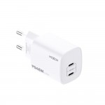 Φορτιστής GaN 45W – Ταχεία φόρτιση με 2x USB-C, για δύο συσκευές ταυτόχρονα