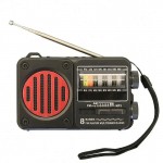 Φορητό Ραδιόφωνο Cmik – 8 Ζώνες FM/AM/SW1-6, Επαναφορτιζόμενο Μαύρο Κόκκινο