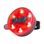 Οπίσθιο Φως Ποδηλάτου USB Επαναφορτιζόμενο – 6 LED, 4 Λειτουργίες Φωτισμού - Ασφάλεια & Ορατότητα στην Πόλη
