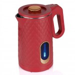 Ηλεκτρικός Βραστήρας - 2L 1500W για Γρήγορο & Ακριβές Βράσιμο - LED, Ρύθμιση Θερμοκρασίας, Περιστρεφόμενη Βάση Κόκκινο