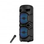 Φορητό Ηχείο Bluetooth 20W με Μικρόφωνο - RGB Φωτισμός, AUX, USB, Κάρτα Μνήμης, Έως 10 ώρες
