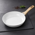 Τηγάνι Αλουμινίου 26cm - Πρακτικό Για Καθημερινά Μικρά Γεύματα Με Λαβή Όψης Ξύλου