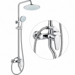 Ανοξείδωτη Στήλη Ντουζ 60cm με 3 Εξόδους & Μπαταρία
